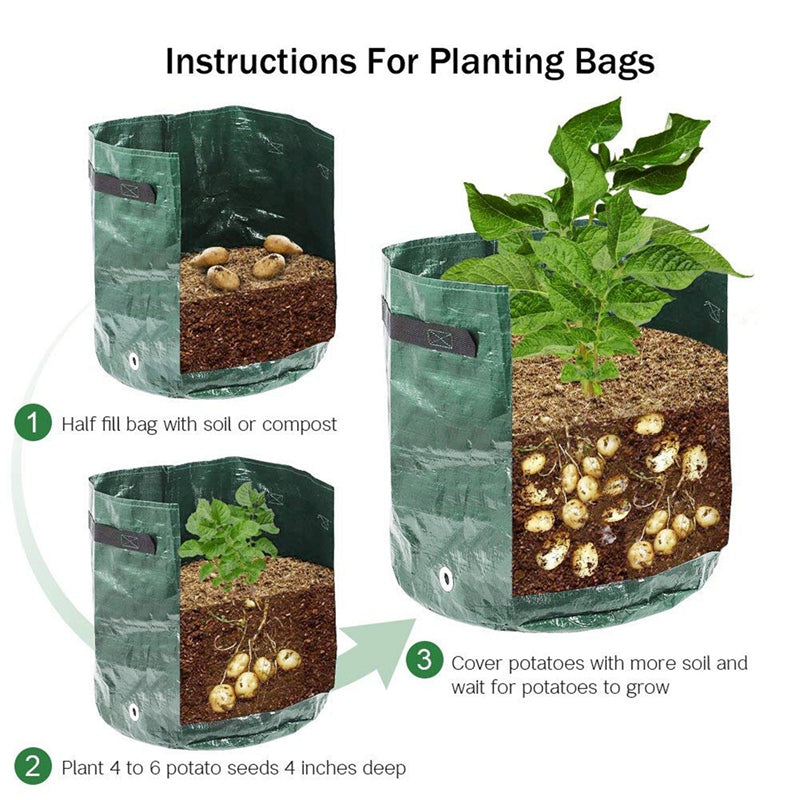 Potatisodlingspåsar Grönsaksplanterare Växtpåse Gör-det-själv
