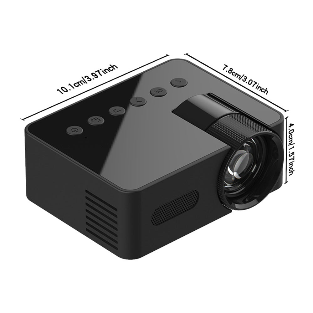 YT100 Hem Mini Bärbar Projektor USB-Strömförsörjning HD Trådlös